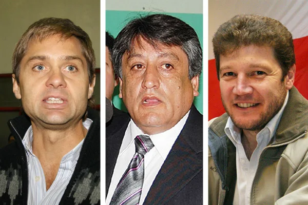 Federico Sciurano, Claudio Queno y Gustavo Melella, Intendentes fueguinos.