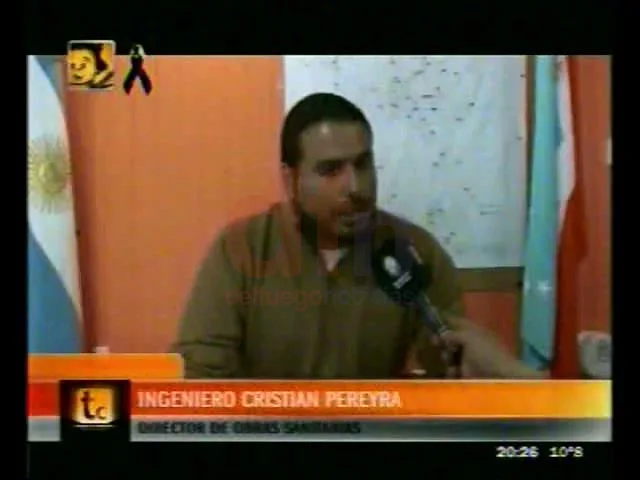 Director de Obras Sanitarias del Municipio de Río Grande, Cristian Pereyra.