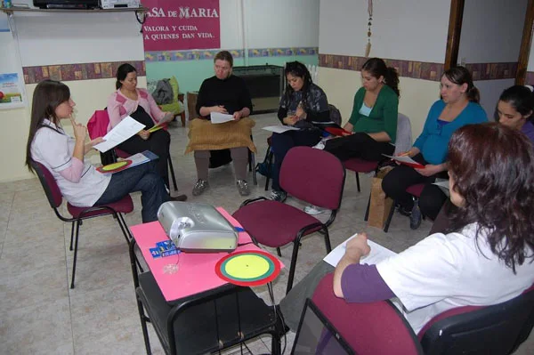 Una de las primeras jornadas del taller encarado por el área de Salud municipal.