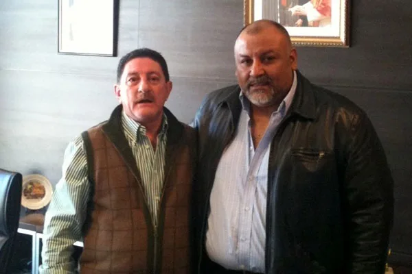 Walter Campos junto a Omar Viviani.