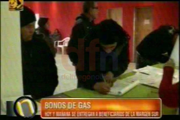 Los bonos de gas ahora se entregan en Margen Sur.