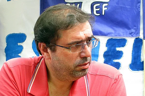 Secretario Adjunto del SUTEF, Héctor López Au