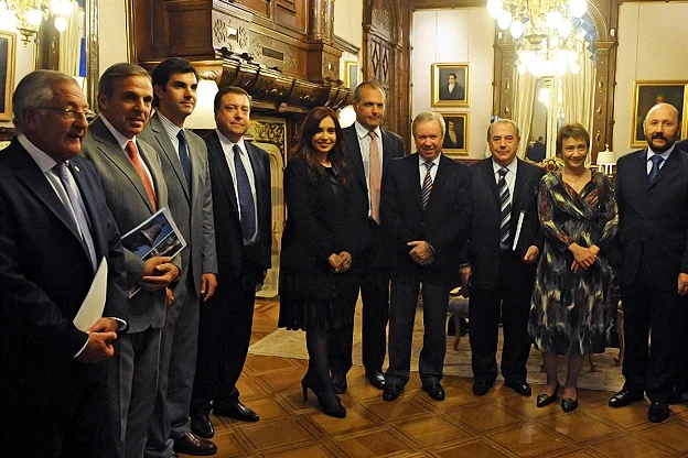 Cristina Fernández y gobernadores durante uno de los encuentros.