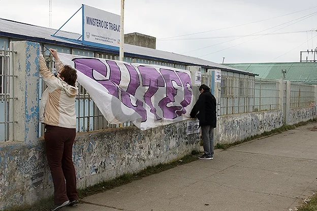 Los docentes concluyeron la protesta.