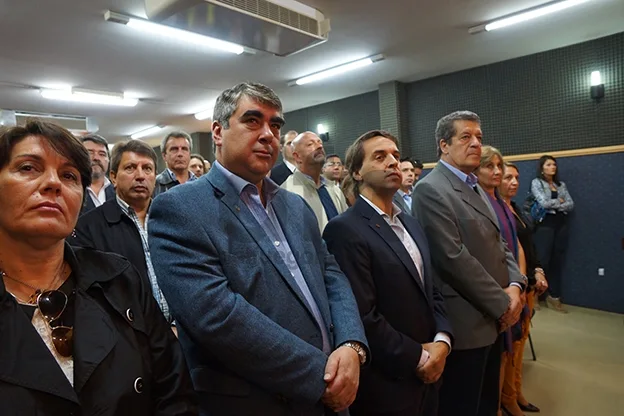 Sandra Molina, Omar Nogar Sergio Araque y Jorge Garramuño, en primera línea.