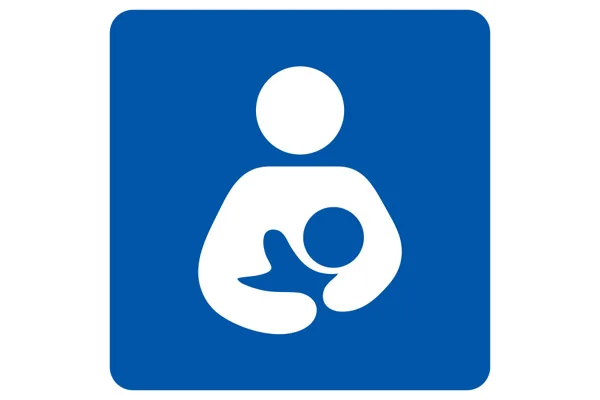 El logo internacional identifica a la lactancia materna.