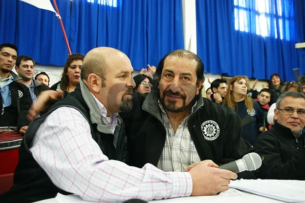 Oscar Martínez y Marcelo Córdoba, caras visibles del Frente Provincial de Trabajadores.