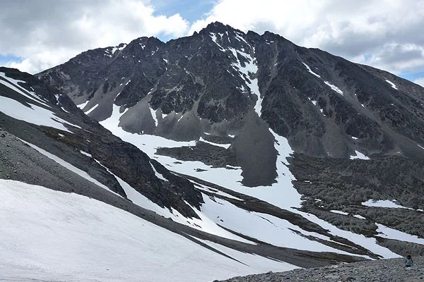 El glaciar Martial en Ushuaia, corre serio peligro por el calentamiento global.