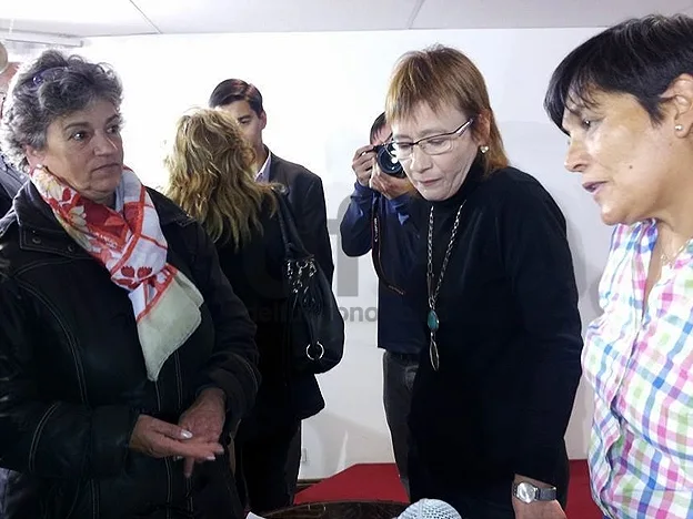 Patricia Blanco en un reciente encuentro con Fabiana Ríos y Ana Villanueva.