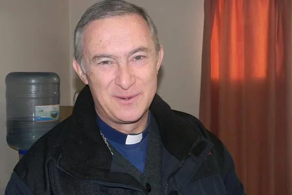 El obispo Juan Carlos Romanín, al frente de la Colecta Diocesana 2011.