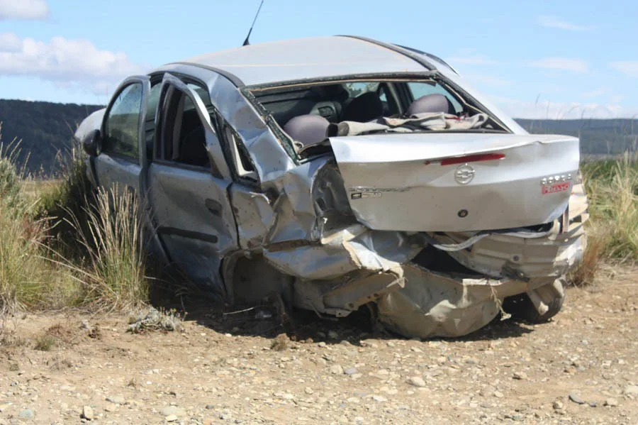 Vuelco en la Ruta 3 cerca de la ciudad de Tolhuin