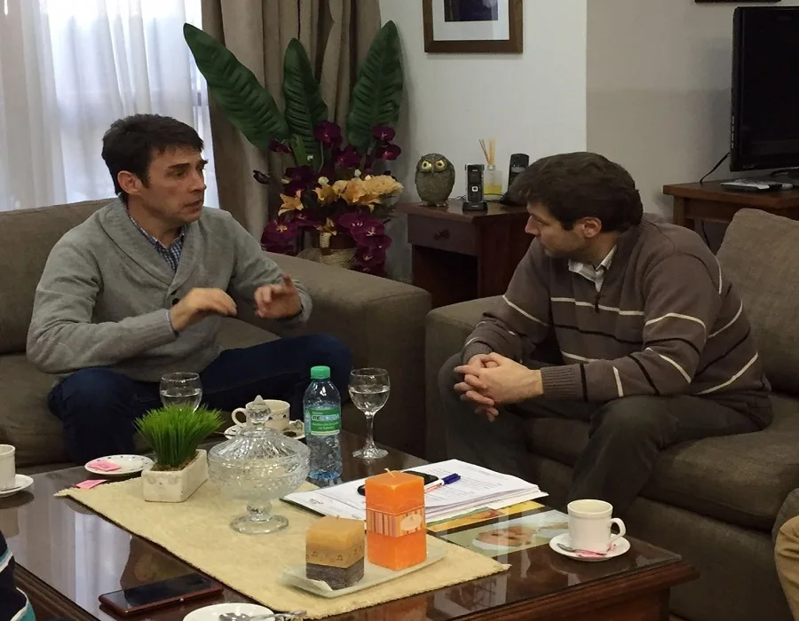 El intendente Melella recibió al referente del PRO, Hector Stefani