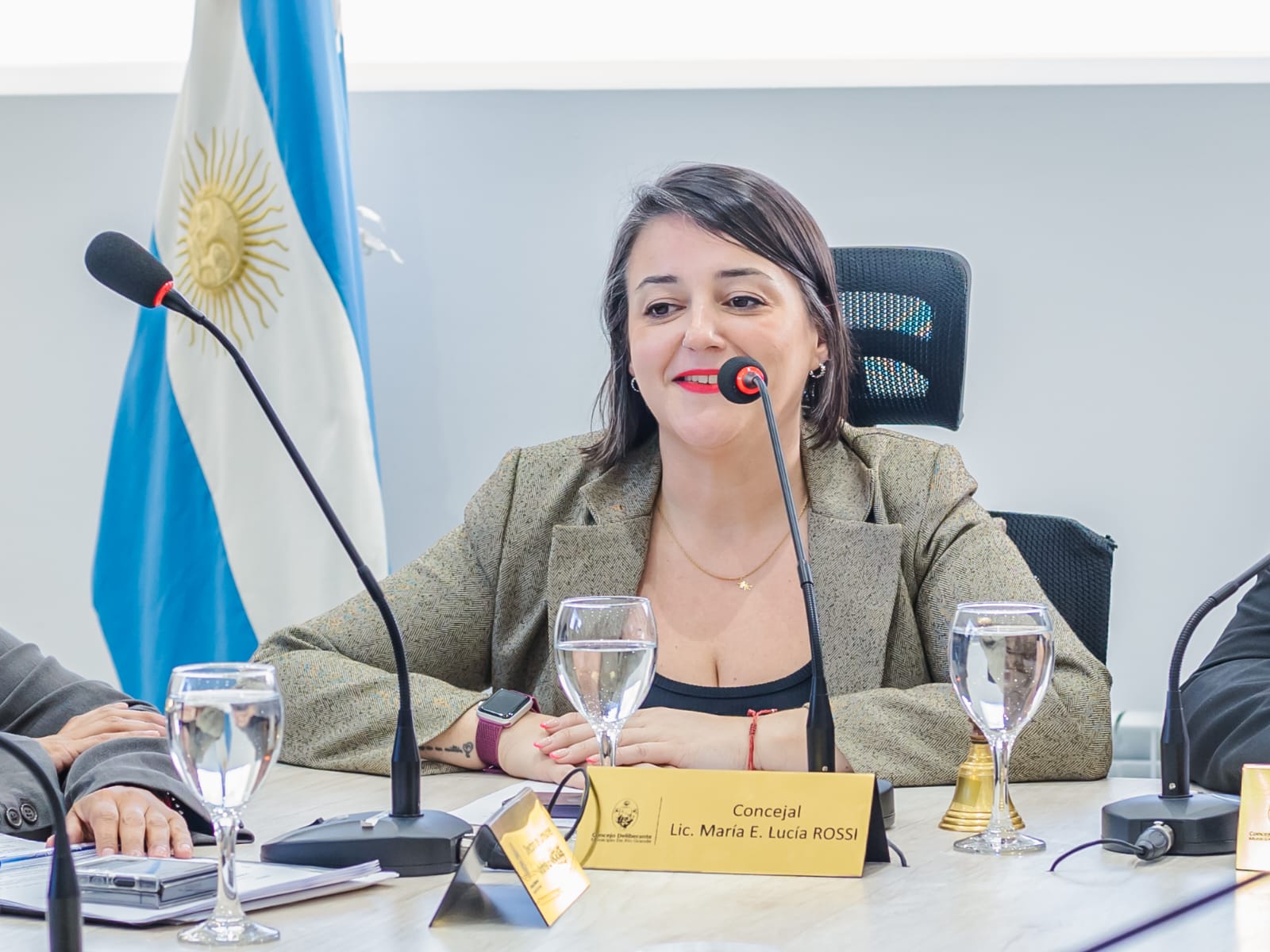 Lucía Rossi, concejal de la ciudad de Río Grande.