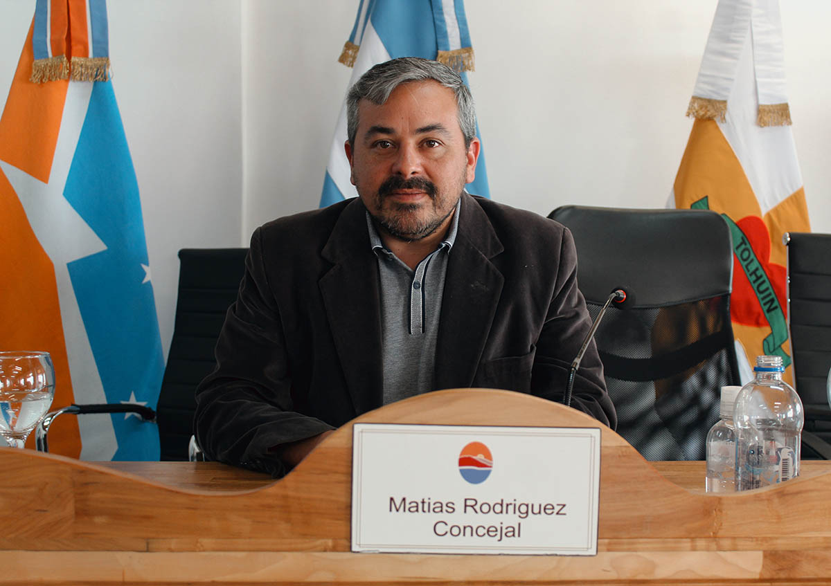 Matías rodríguez Ojeda, presidente del Concejo Deliberante de Tolhuin