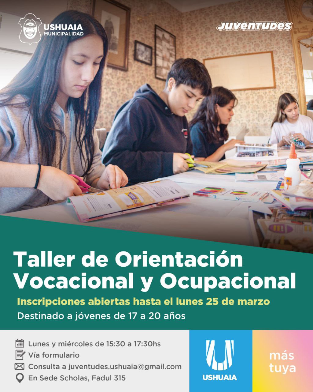 Abren inscripciones para el Taller de Orientación Vocacional y Ocupacional